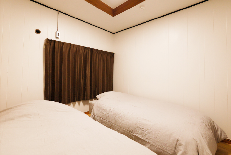 大人数でも静かに過ごしたいときに使えるベッドルーム